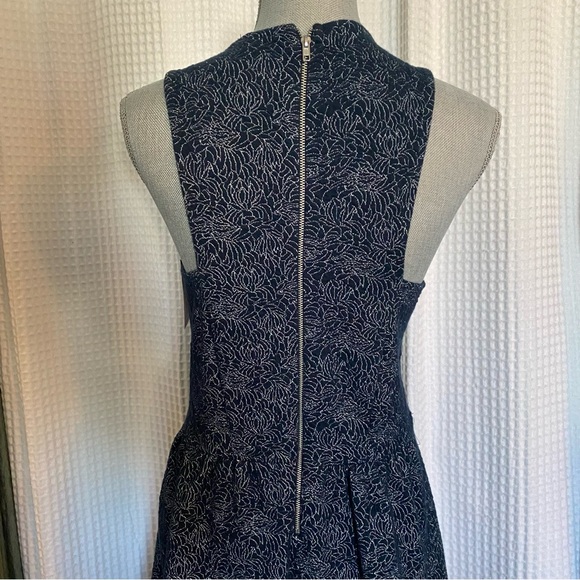 Sparkly Plus Size Dress Dark Blue Black sleeveless 2xl silver accents XXL - Picture 3 of 15